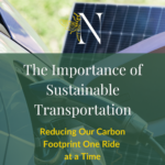 The importance of sustainable transportation shows in the picture an solar car charging