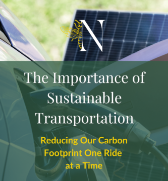 The importance of sustainable transportation shows in the picture an solar car charging