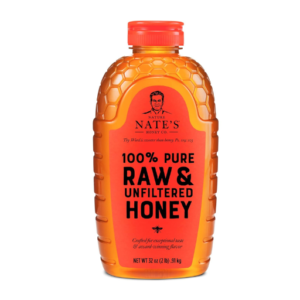 Nate's 100% Pure, Raw & Unfiltered Honey - Award-Winning Taste, 32oz. Squeeze Bottle