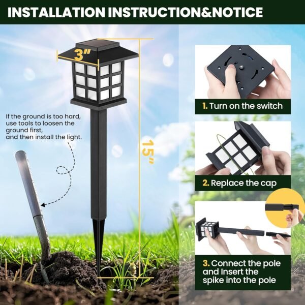 GIGALUMI Solar Outdoor Lights - Image 4