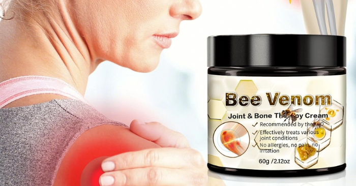 Bee Venom Joint Cream, Joint & Muscle Soothing, Bee Venom Cream for Back, Knee, Hands, Neck, Feet